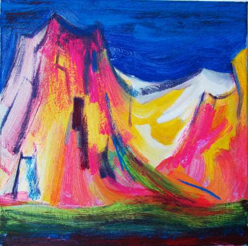 Mountain Whisper 5 Painting - Minimalist - Artvora