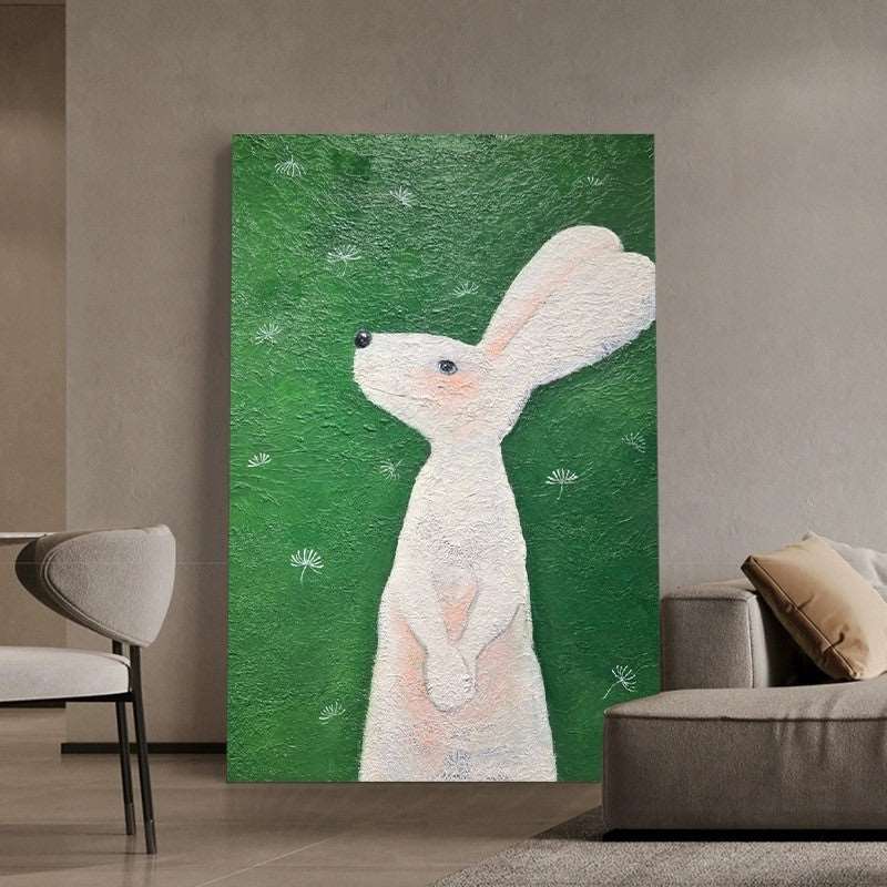 Mr. Rabbit Painting - Cartoon - Artvora