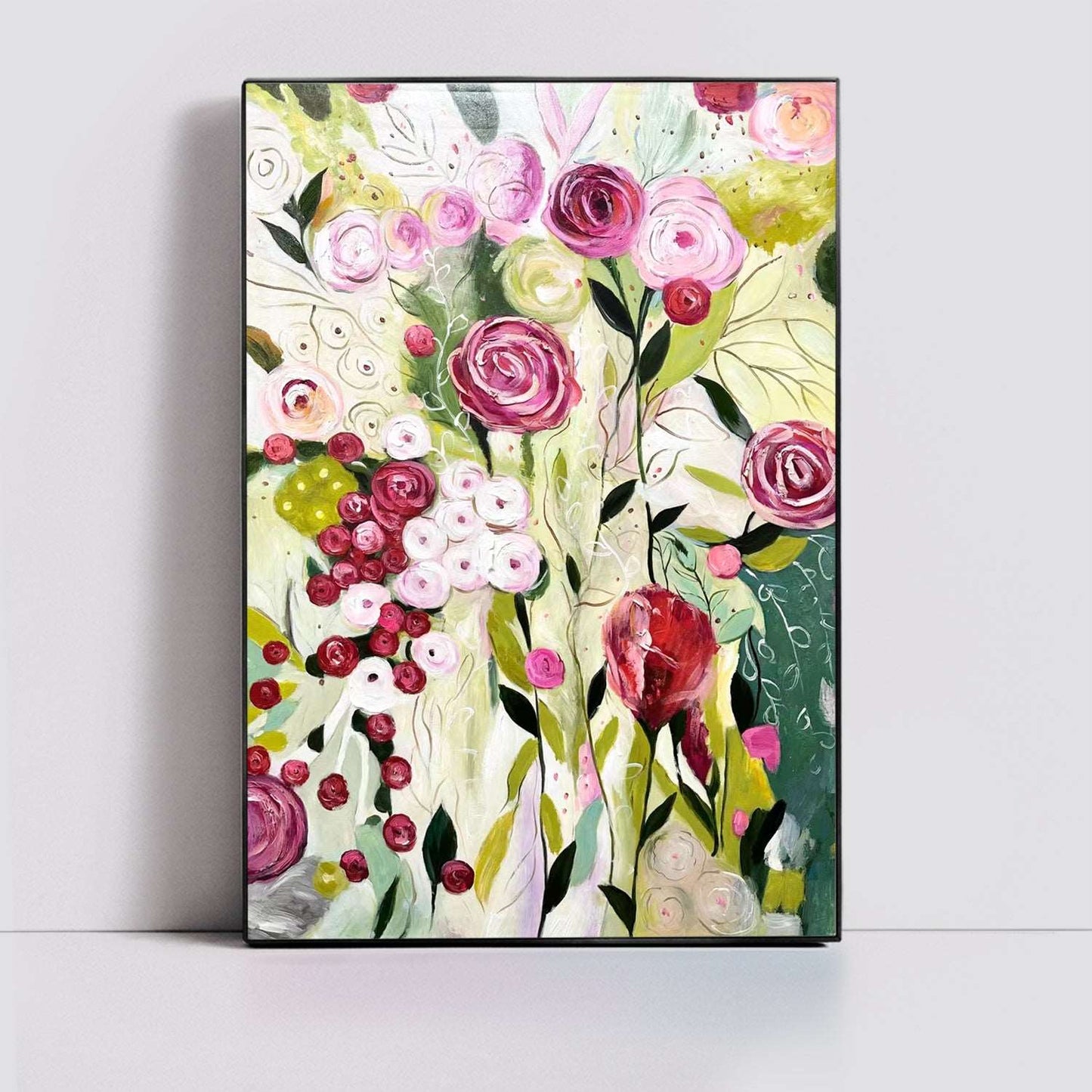 Multicolored Painting - Flowers - Artvora