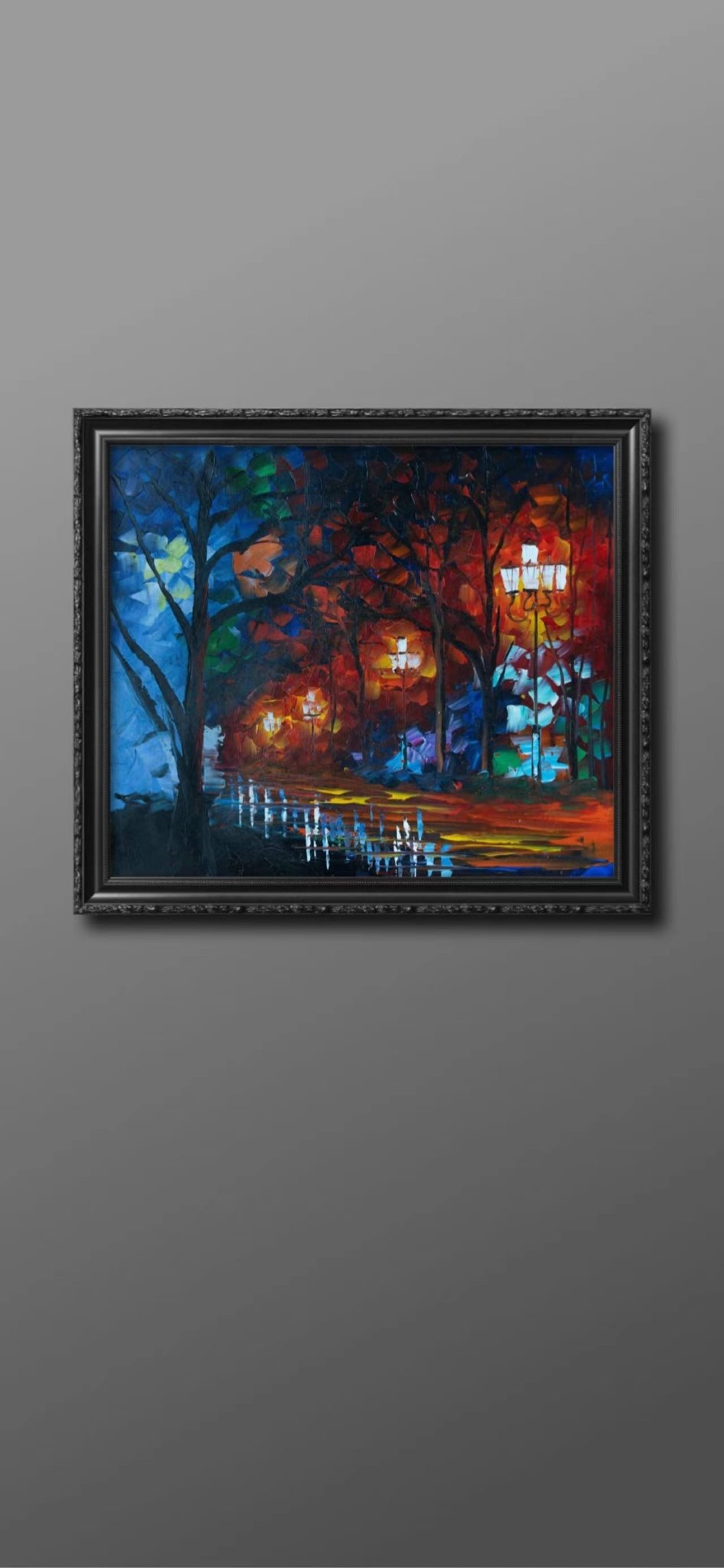 Night View Painting - Landscape - Artvora