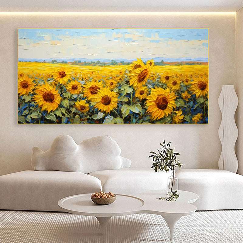 Ocean of Sunflowers Painting - Landscape - Artvora