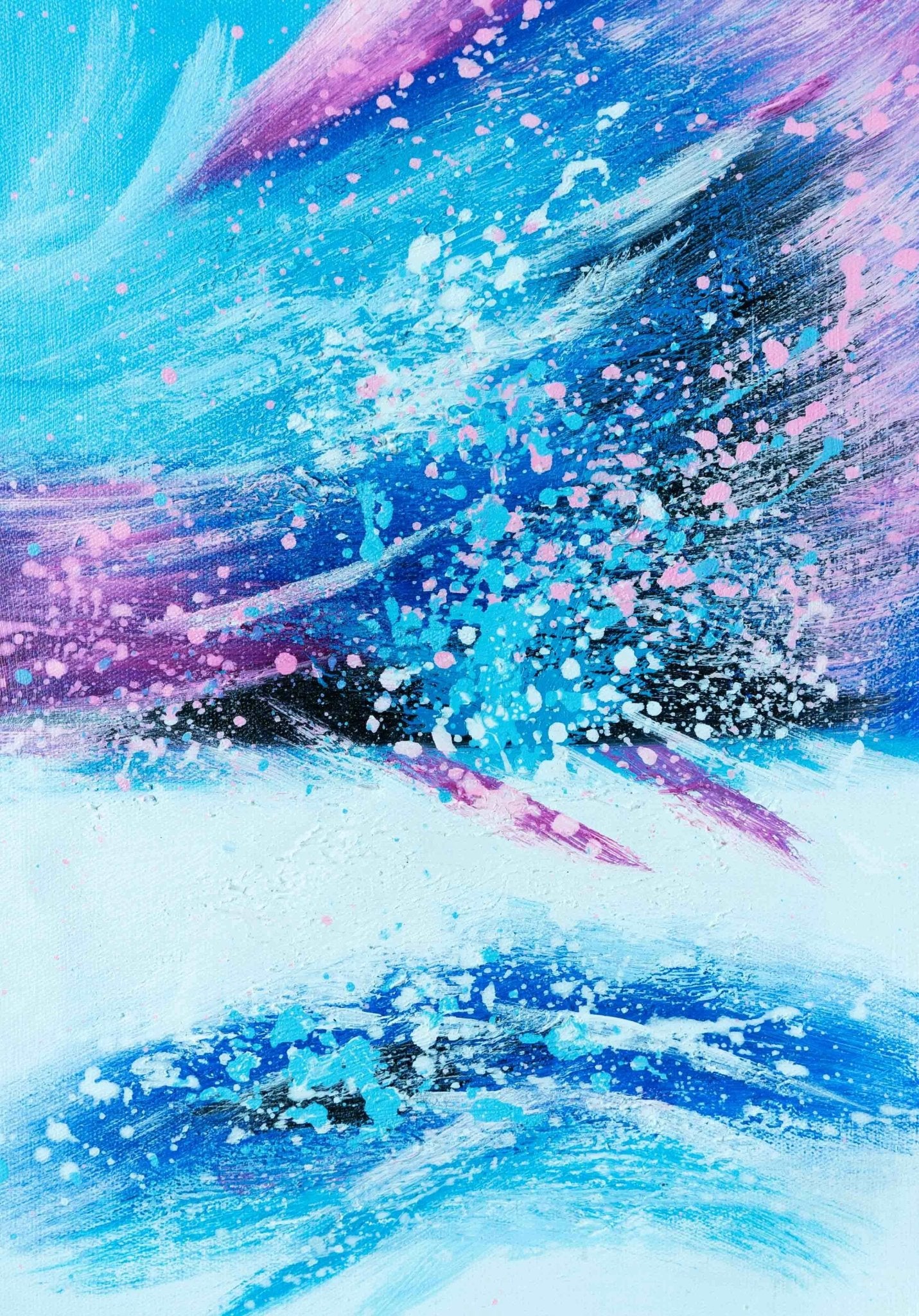 Ocean Wave Painting - Textured - Artvora