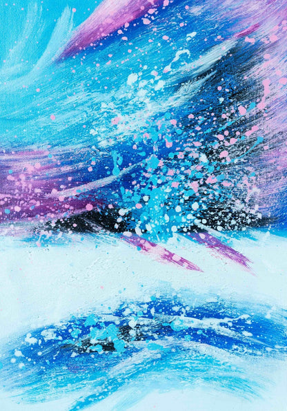 Ocean Wave Painting - Textured - Artvora