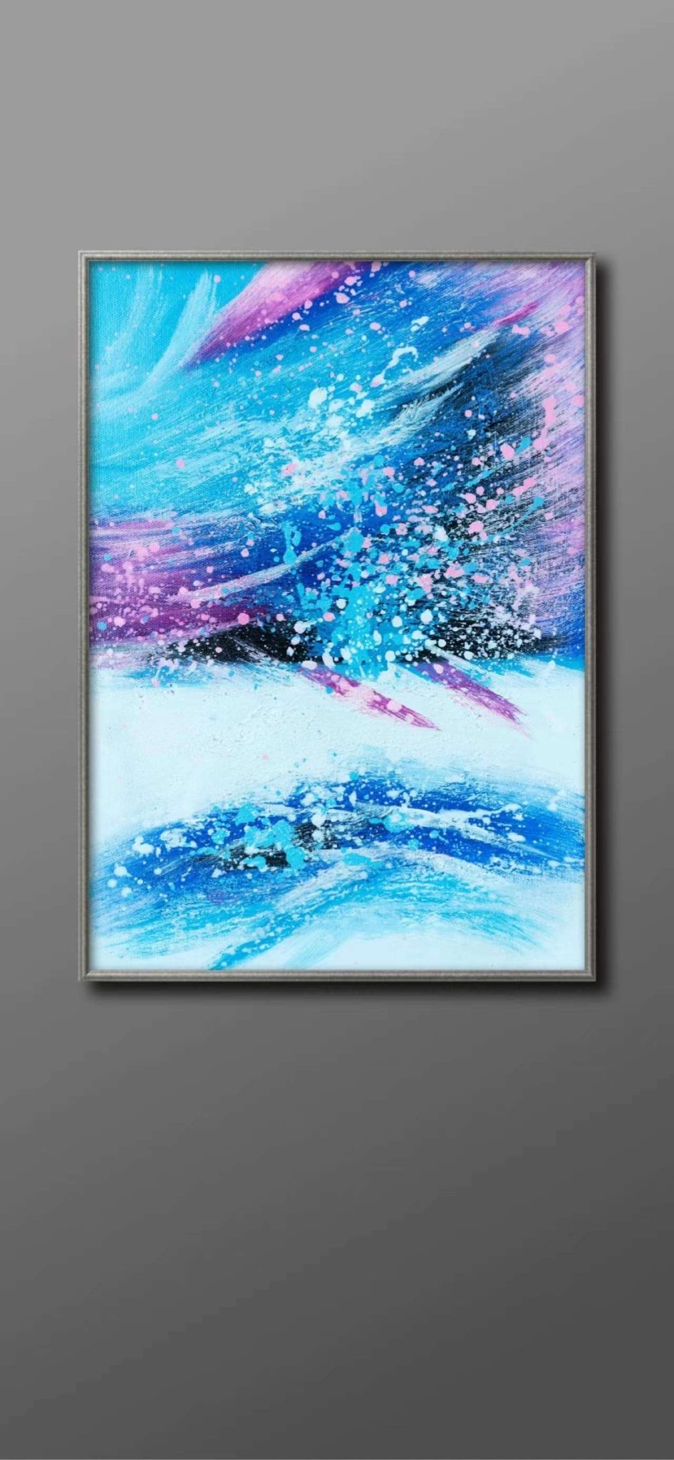 Ocean Wave Painting - Textured - Artvora