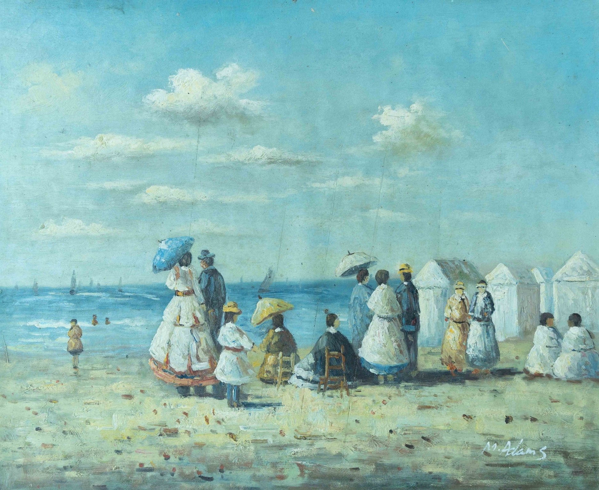 Old Beach Painting - Landscape - Artvora