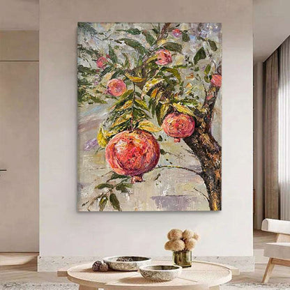 Pomegranates Ripen Painting - Flowers - Artvora