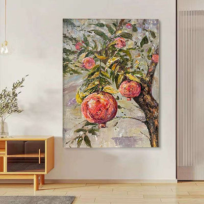 Pomegranates Ripen Painting - Flowers - Artvora