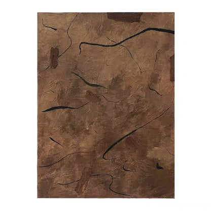 Pure Brown Painting - Minimalist - Artvora