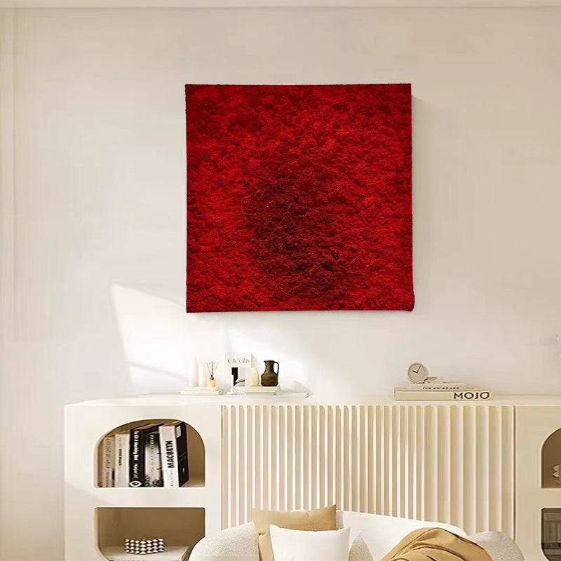 Pure Red Painting - Minimalist - Artvora