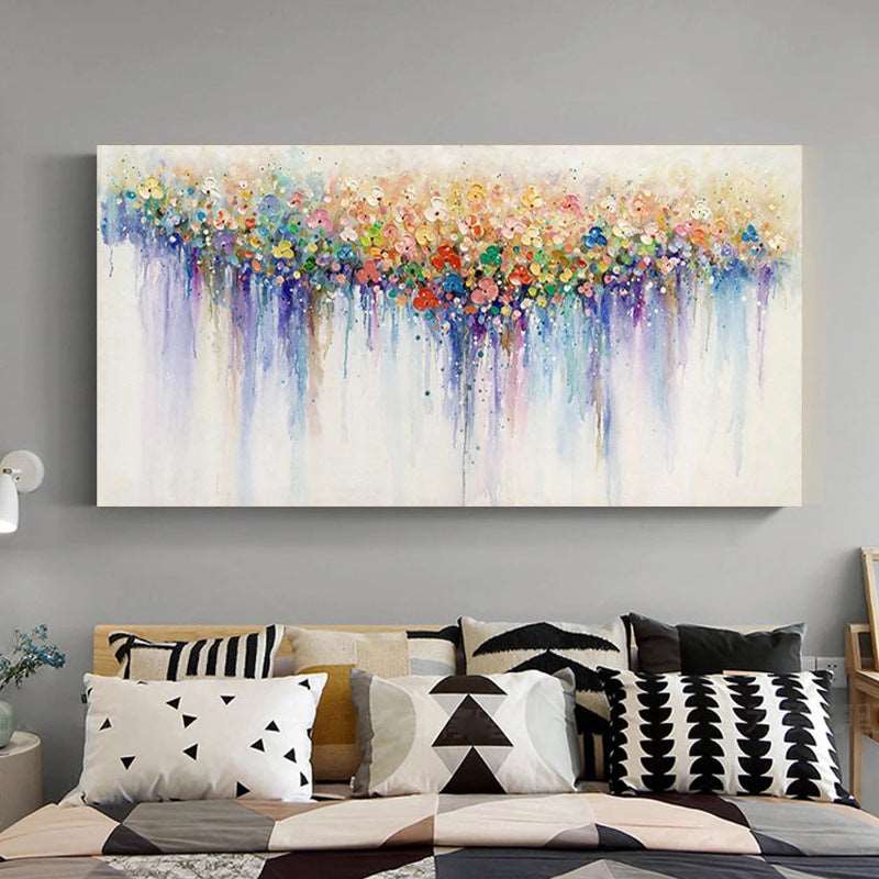 Rainbow Rain Painting - Abstract - Artvora