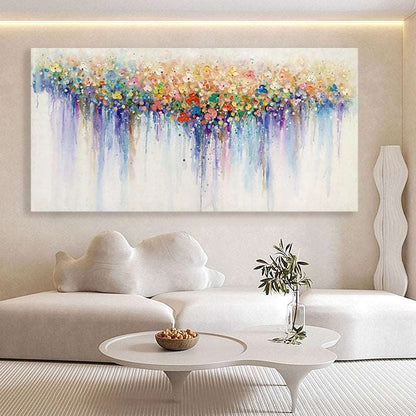 Rainbow Rain Painting - Abstract - Artvora