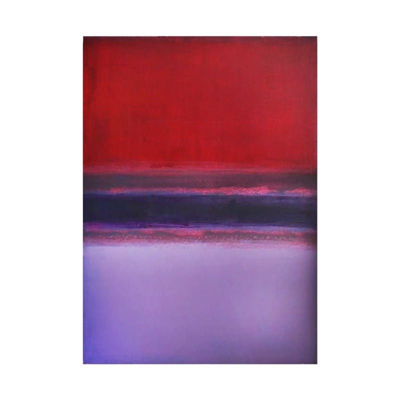 Red and Purple Painting - Minimalist - Artvora