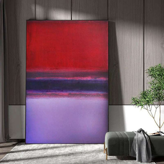 Red and Purple Painting - Minimalist - Artvora