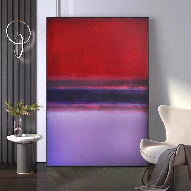 Red and Purple Painting - Minimalist - Artvora