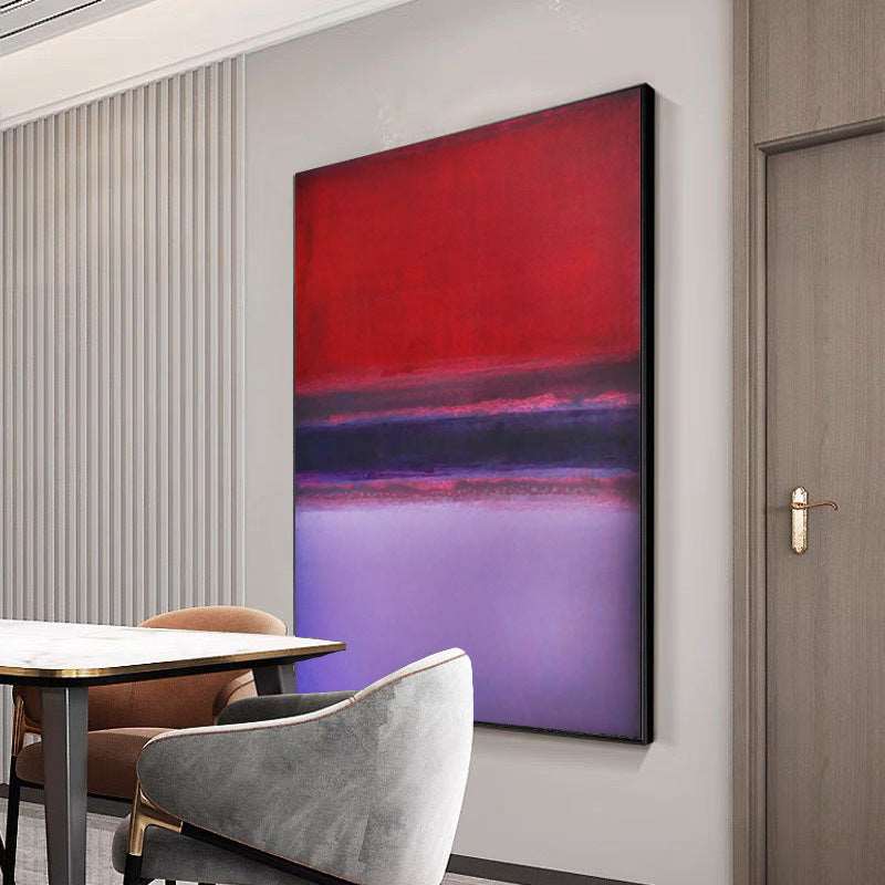 Red and Purple Painting - Minimalist - Artvora