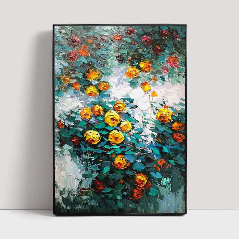 Red and Yellow Roses Painting - Flowers - Artvora