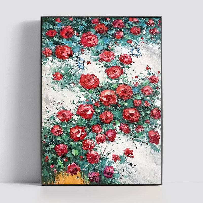 Red Roses 02 Painting - Flowers - Artvora