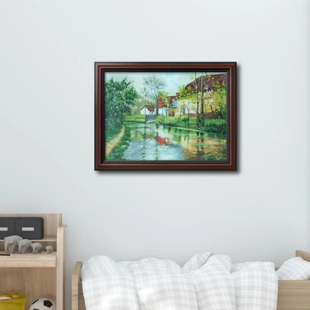 Riverside 28*20 Painting - - Artvora