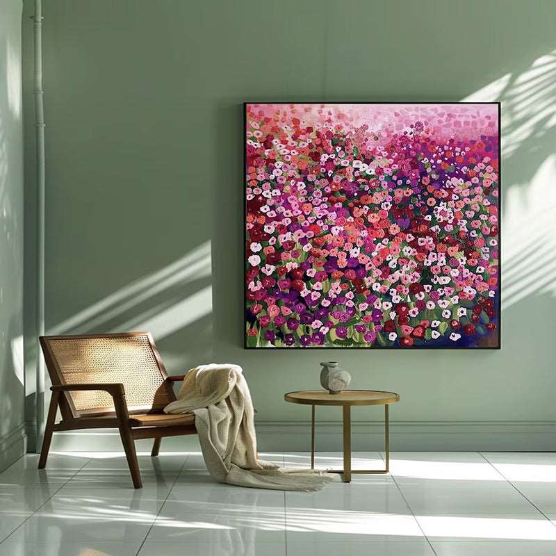 Rose Wall Painting - Flowers - Artvora