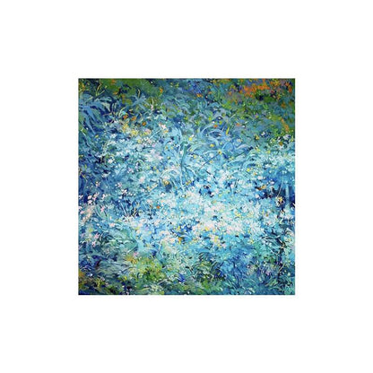 Sea of Blue Flowers Painting - Flowers - Artvora