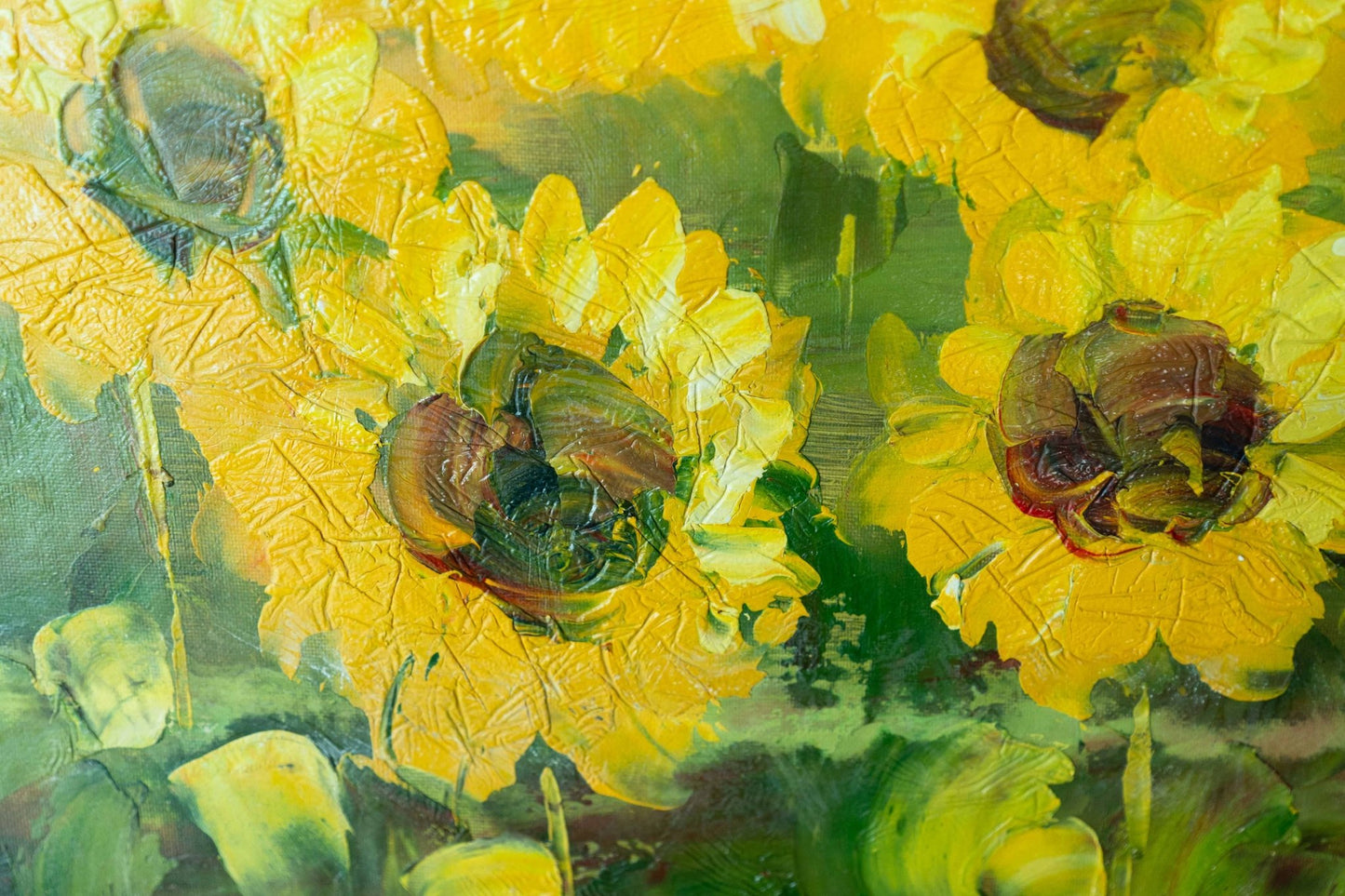 Sea of sunflowers Painting - Flowers - Artvora