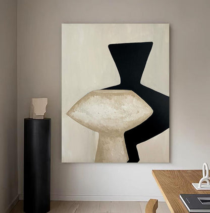 Shadow Abstract Painting - Artvora