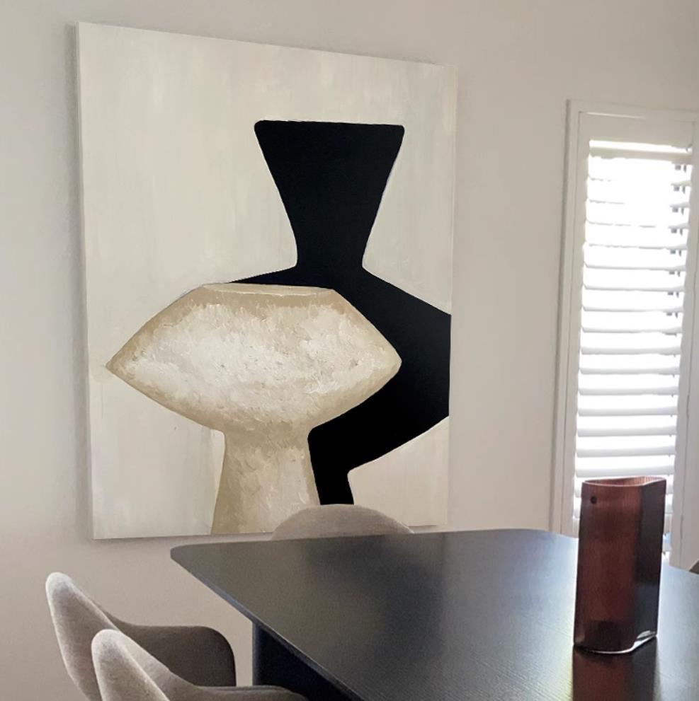 Shadow Abstract Painting - Artvora