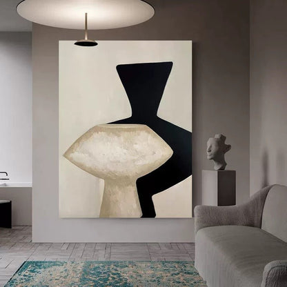 Shadow Abstract Painting - Artvora