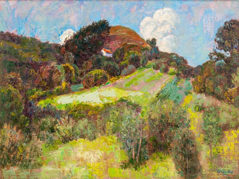 Small hills Painting - Landscape - Artvora