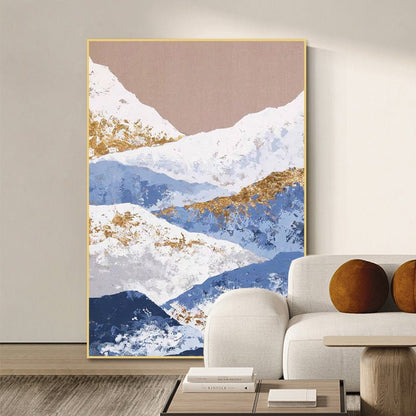 Snow Peak Painting - Abstract - Artvora