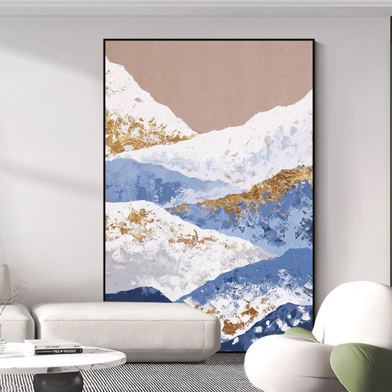 Snow Peak Painting - Abstract - Artvora