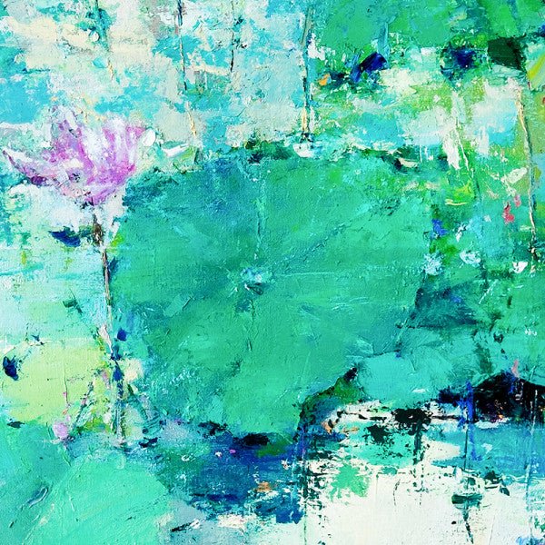 Summer Lotus Painting - Landscape - Artvora