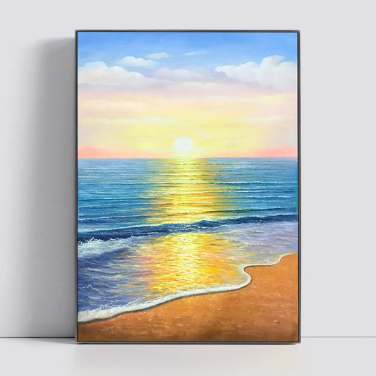 Sunrise Over the Sea Painting - Landscape - Artvora