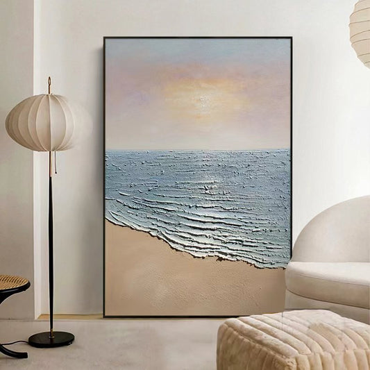 Sunset Beach Painting - Landscape - Artvora