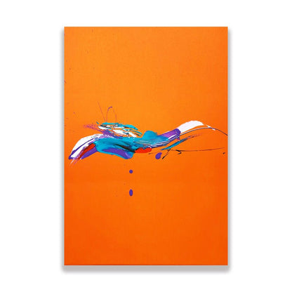 Swim in the Orange Sea Painting - Abstract - Artvora