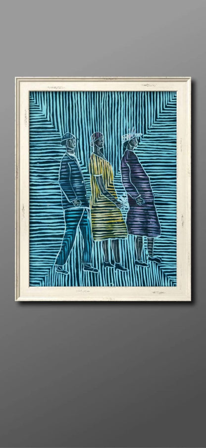 Threesome Painting - Abstract - Artvora