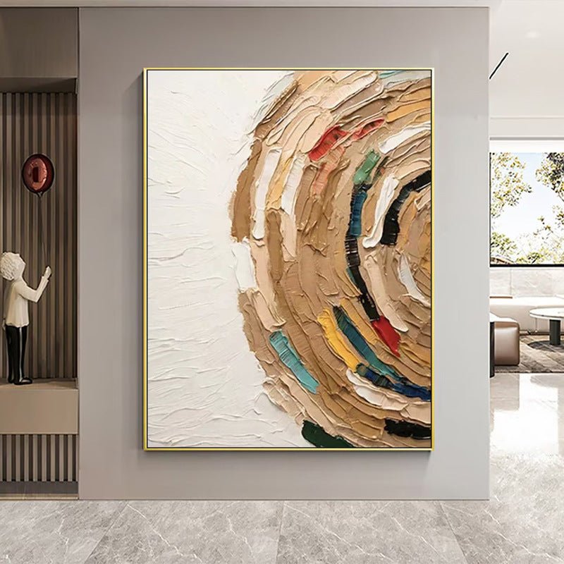 Time Wheel Painting - Abstract - Artvora