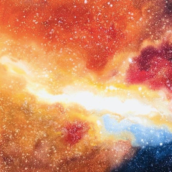 Universe. warm Painting - Abstract - Artvora