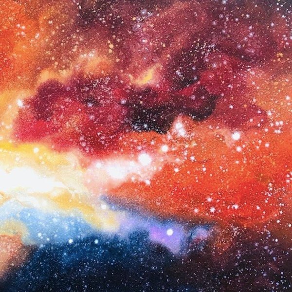 Universe. warm Painting - Abstract - Artvora