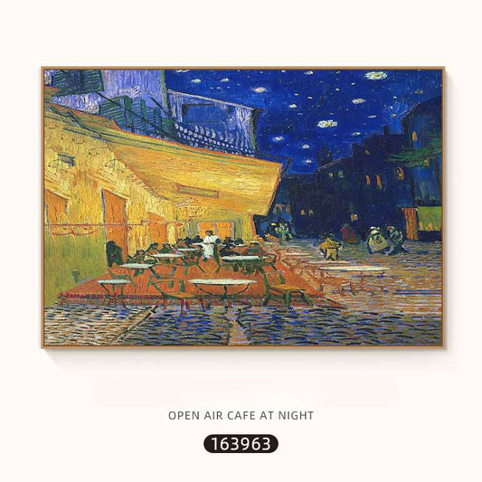 Van Gogh-Cafe Terrace in Arles at Night- Advanced Reproduction Painting - Landscape - Artvora