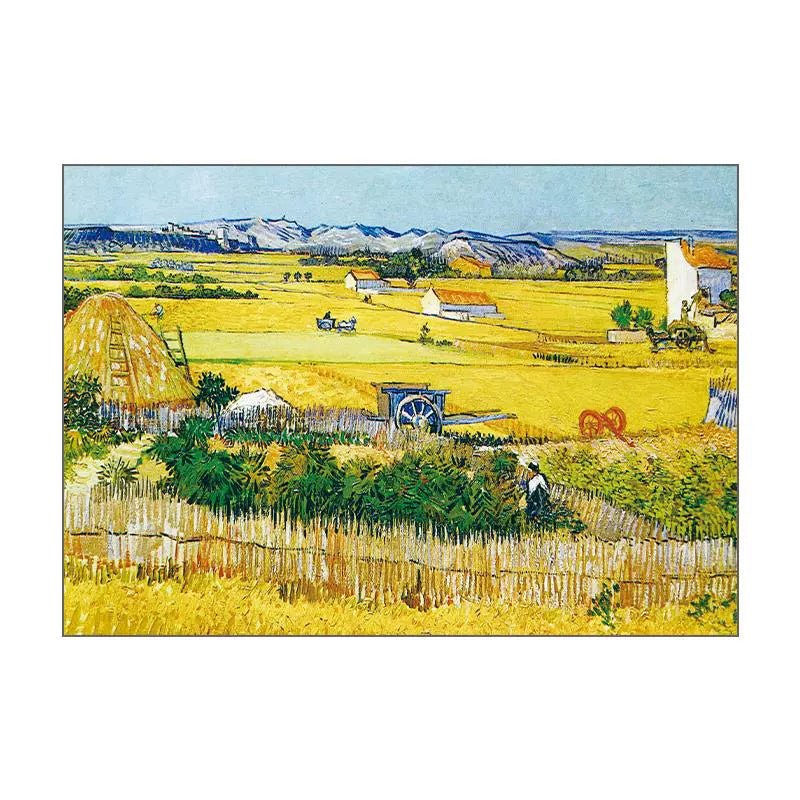 Van Gogh- Harvest- Advanced Reproduction Painting - Landscape - Artvora