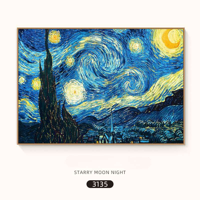 Van Gogh- Starry Night- Advanced Reproduction Painting - Landscape - Artvora