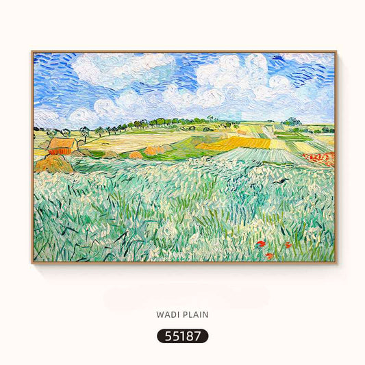 Van Gogh- Wadi Plain- Advanced Reproduction Painting - Landscape - Artvora