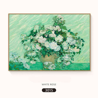 Van Gogh- White Rose- Advanced Reproduction Painting - Landscape - Artvora