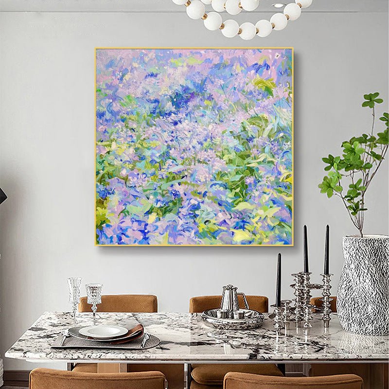 Violet Sea Painting - Flowers - Artvora