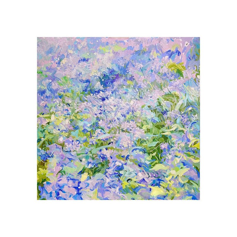 Violet Sea Painting - Flowers - Artvora