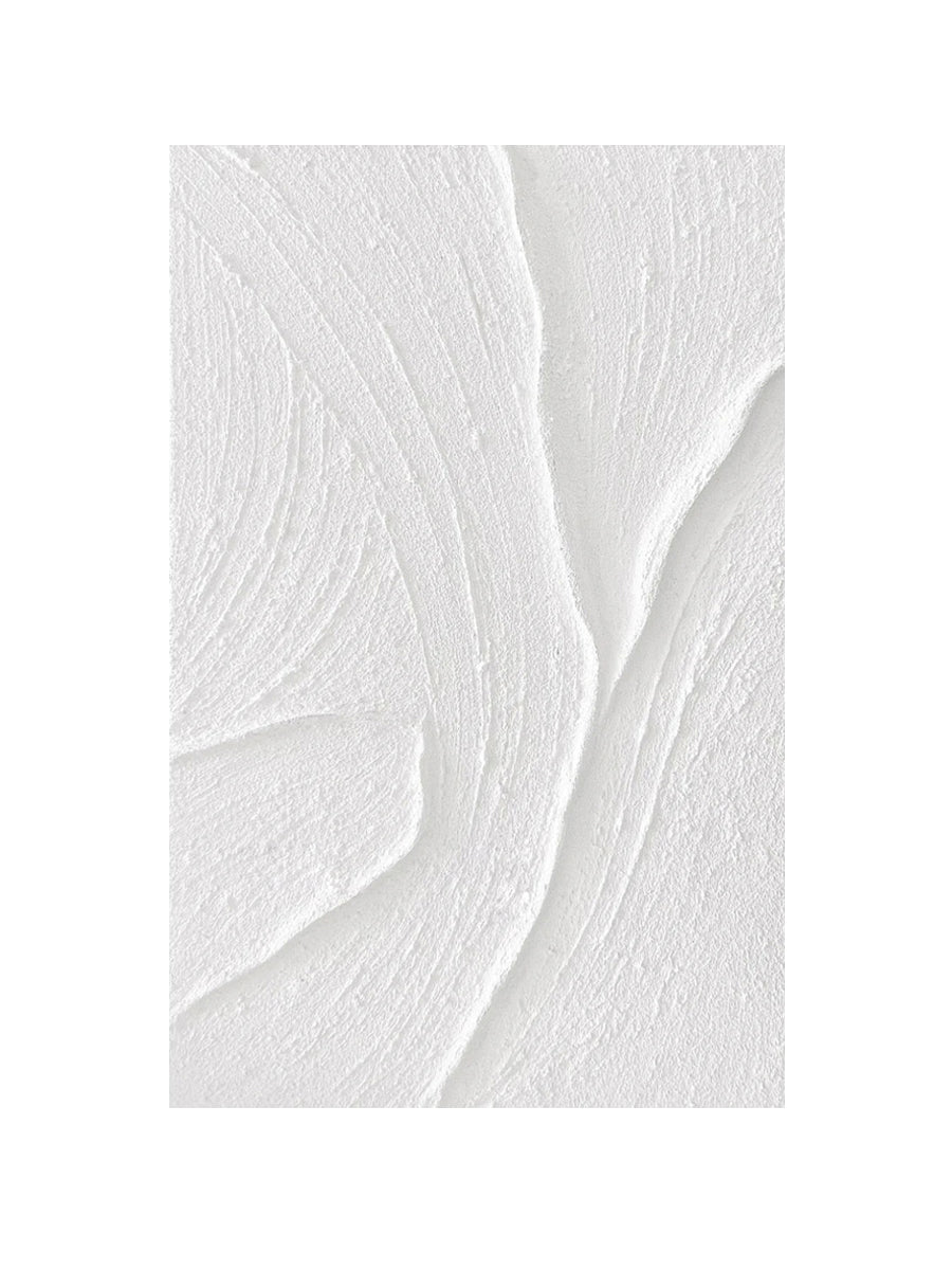 White Art Series Textured Painting - Artvora