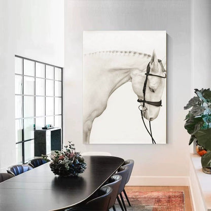 White Horse Painting - Animal - Artvora