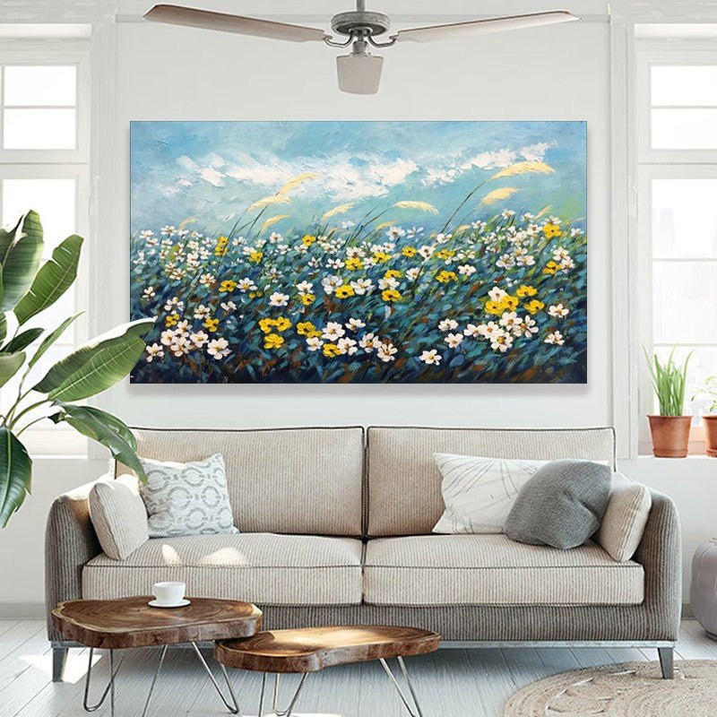 Wildflowers in Bloom Painting - Landscape - Artvora