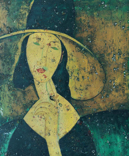 Woman in a hat 20*24 Painting - Portrait - Artvora